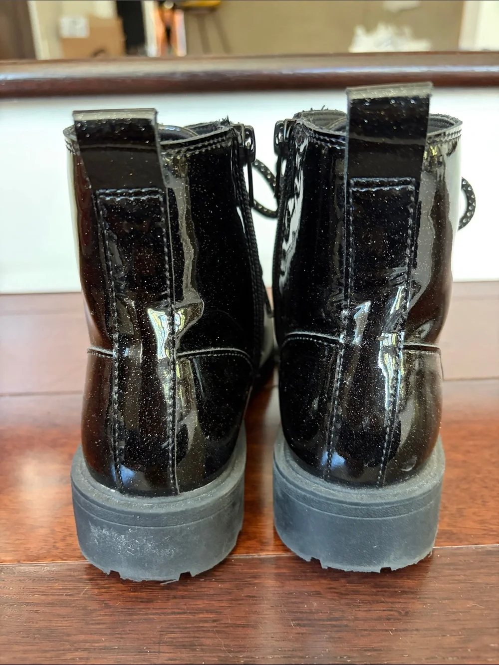 Old Navy Kids Glitter Combat Boots